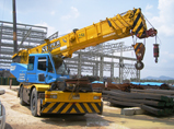 ให้เช่าRough Terrain Crane 25 ton Model : KOMATSU WING250